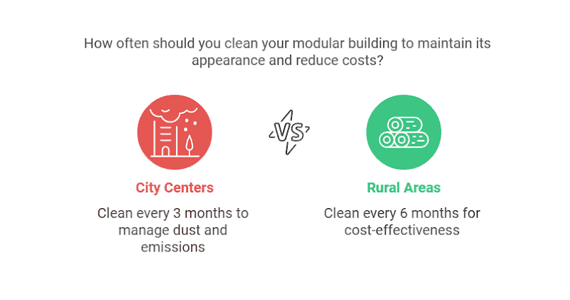 Regular cleaning of your modular building is crucial not only for aesthetic reasons but also for long-term maintenance. 