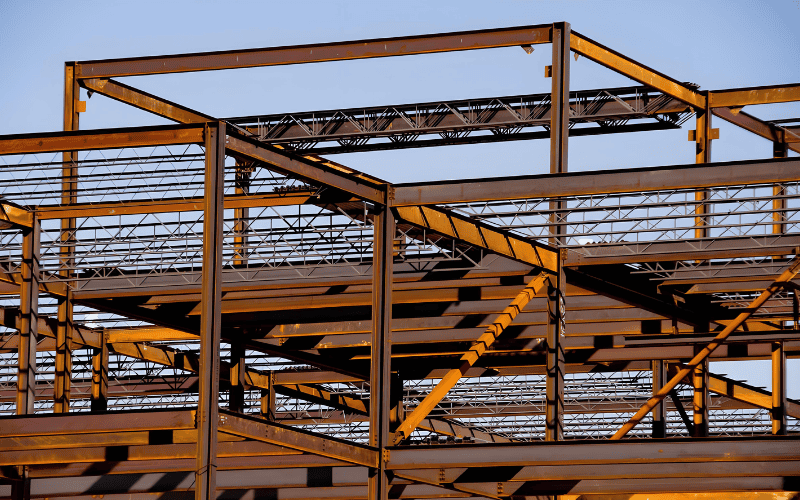 The structure steel is rust.