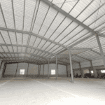 The inner image of industrial warehouse building