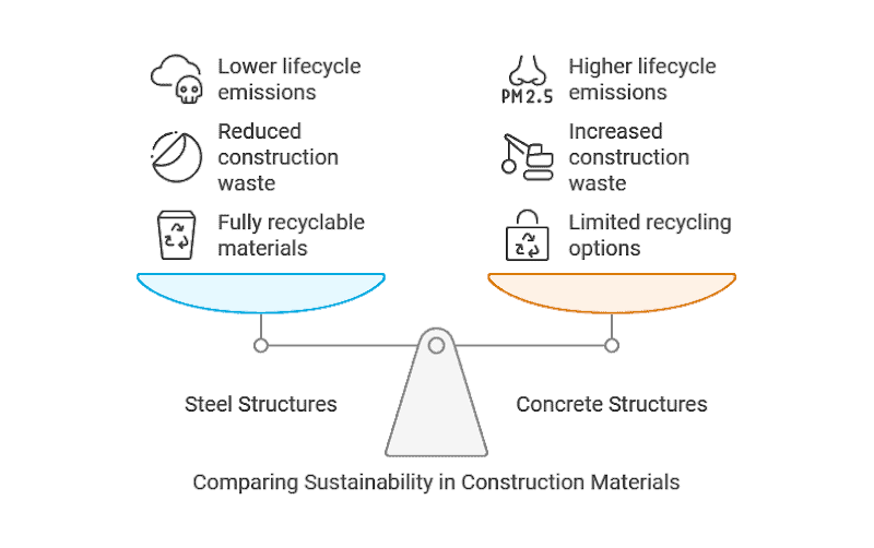 Which is More Sustainable: Steel Structures or Concrete?