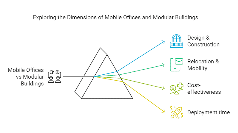ความแตกต่างที่สำคัญระหว่างสำนักงานเคลื่อนที่และอาคารแบบโมดูลาร์