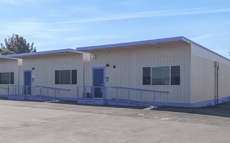 There are some Portable Classrooms.