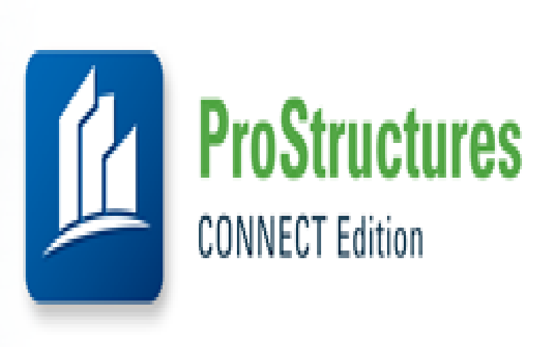 โลโก้ของ ProStructures CONNECT Edition สำหรับการสร้างแบบจำลอง 3 มิติเชิงลึกของโครงสร้างเหล็กและคอนกรีตเสริมเหล็ก