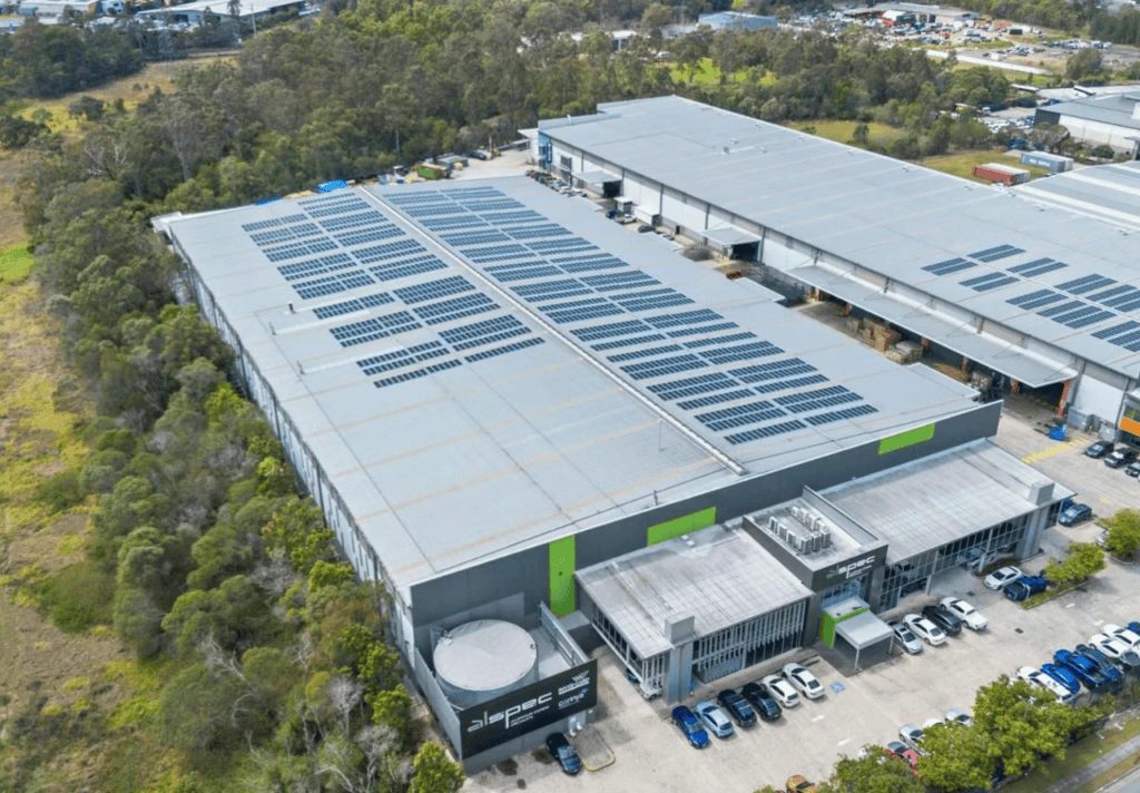 This is a solar power warehouse image.