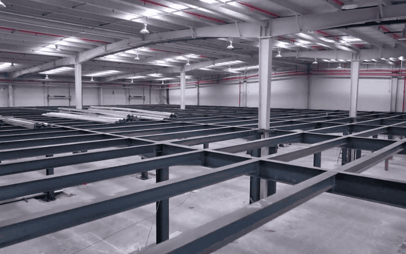 This is a Steel Structure Warehouse Mezzanine.