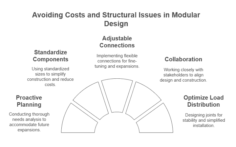 This is an avoiding cost and structural issues in modular design.