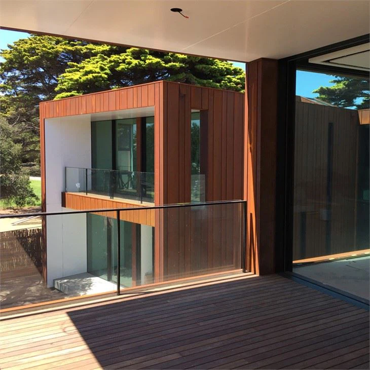 corten steel interlocking wall cladding