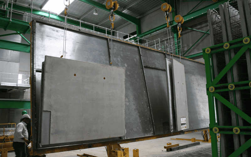 double layer wall panel in factory