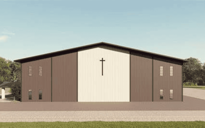 prefab steel church