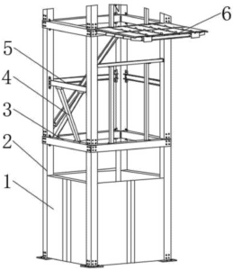 การออกแบบช่องลิฟต์โครงสร้างเหล็ก