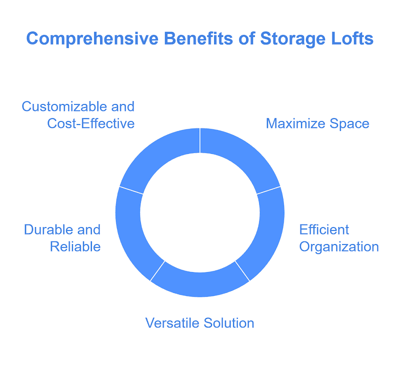 There are some benefits of storage loft in a metal building. 